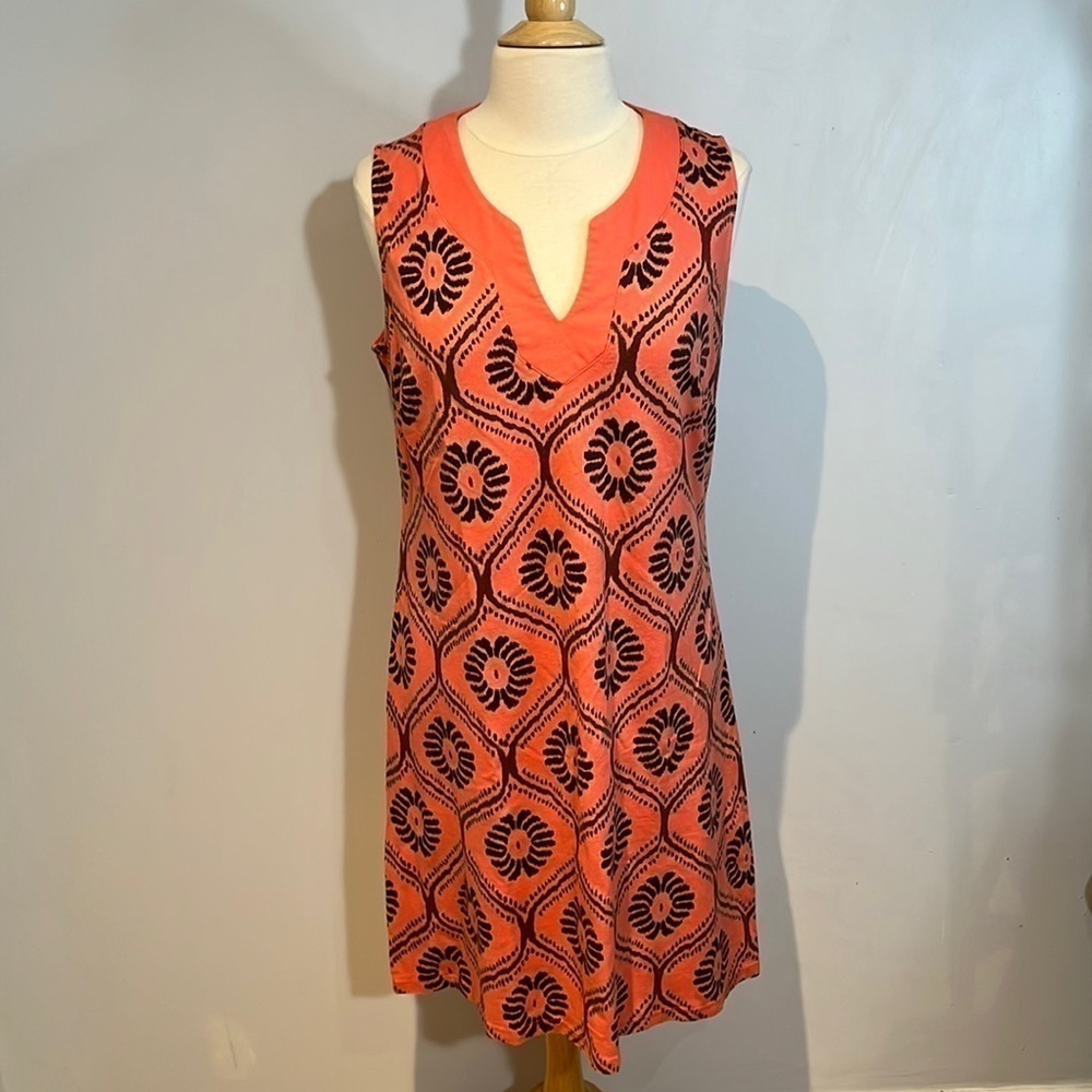 Fresh Produce brand coral print tunic dress size large